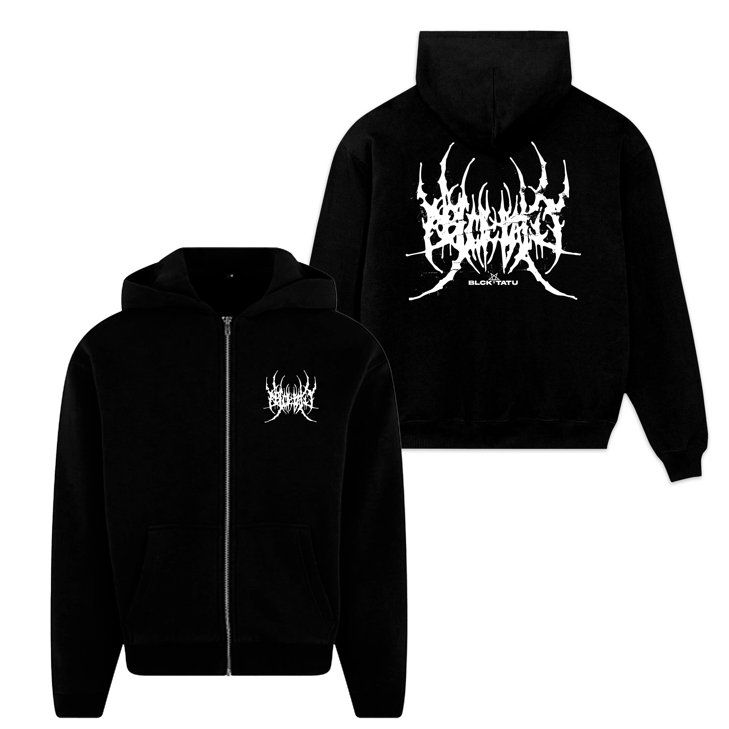 BLCK TATU Zip-Hoodie „Logo“