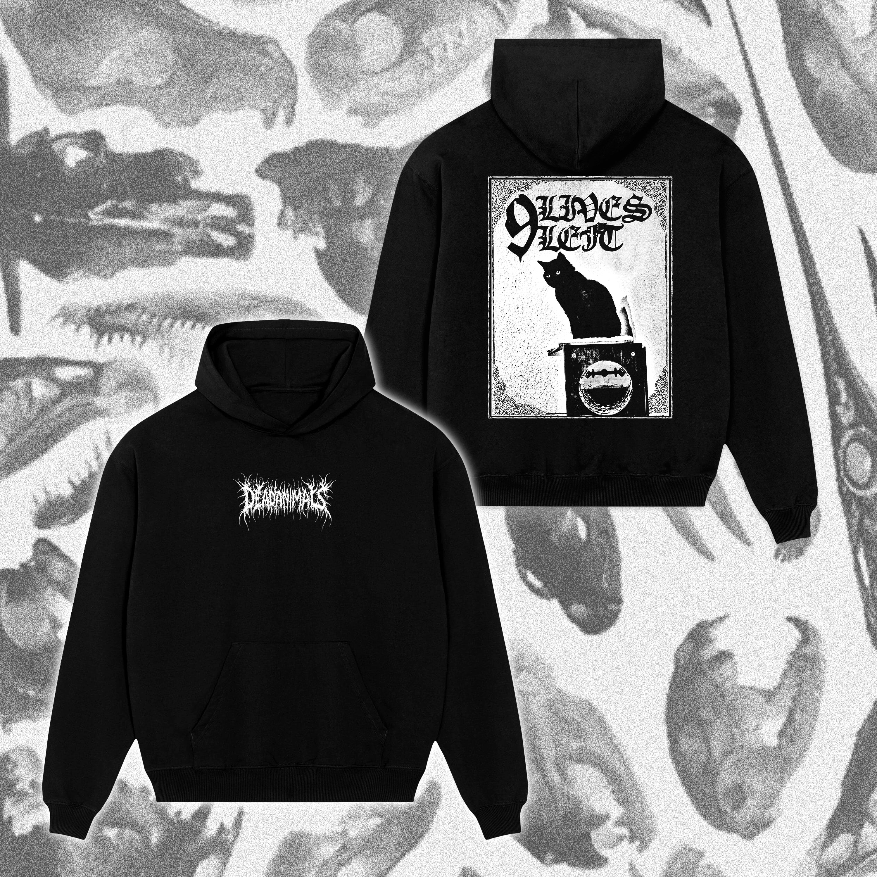 Dead Animals Hoodie "9 lives left"
