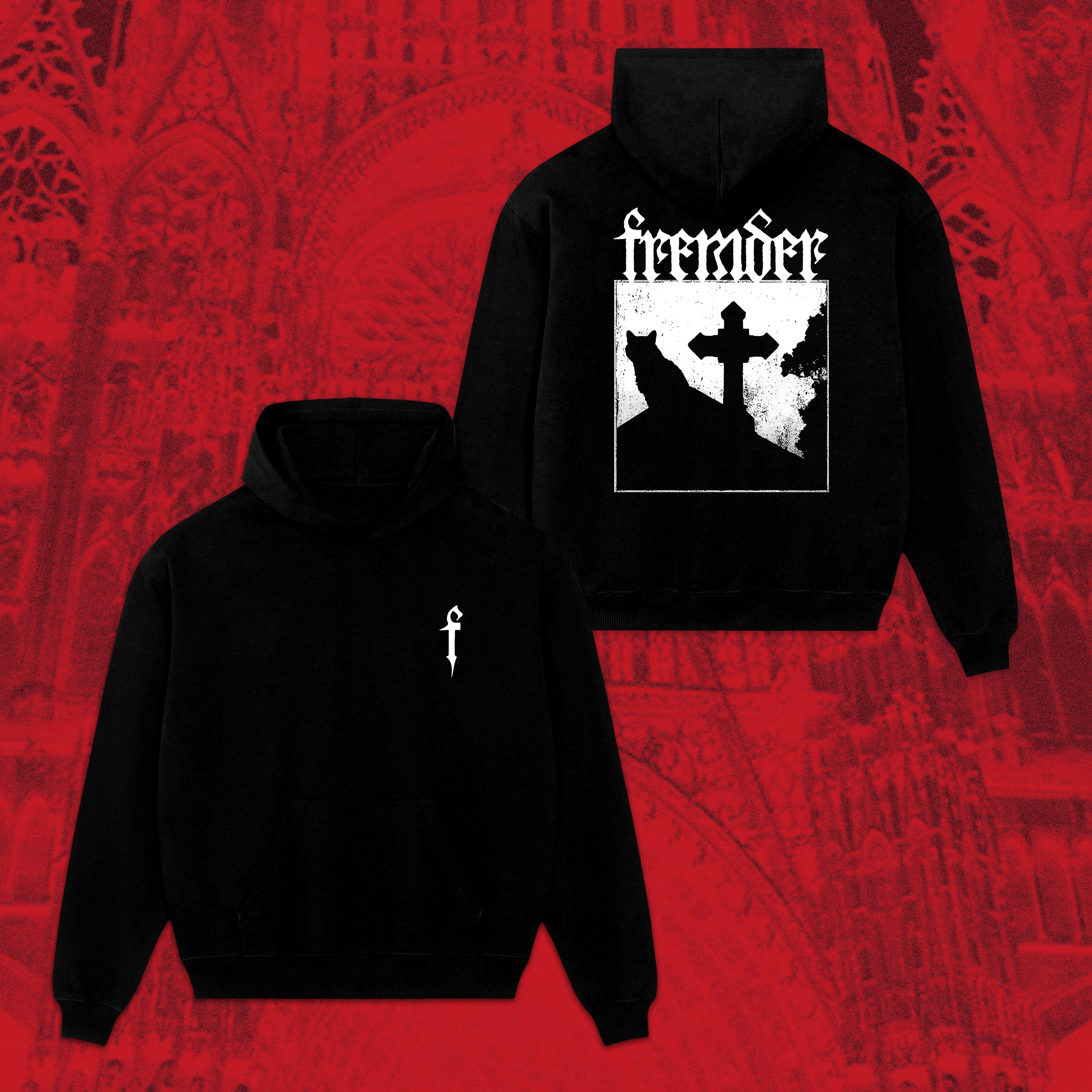 FREMDER Hoodie "9-Leben-White-Edit"