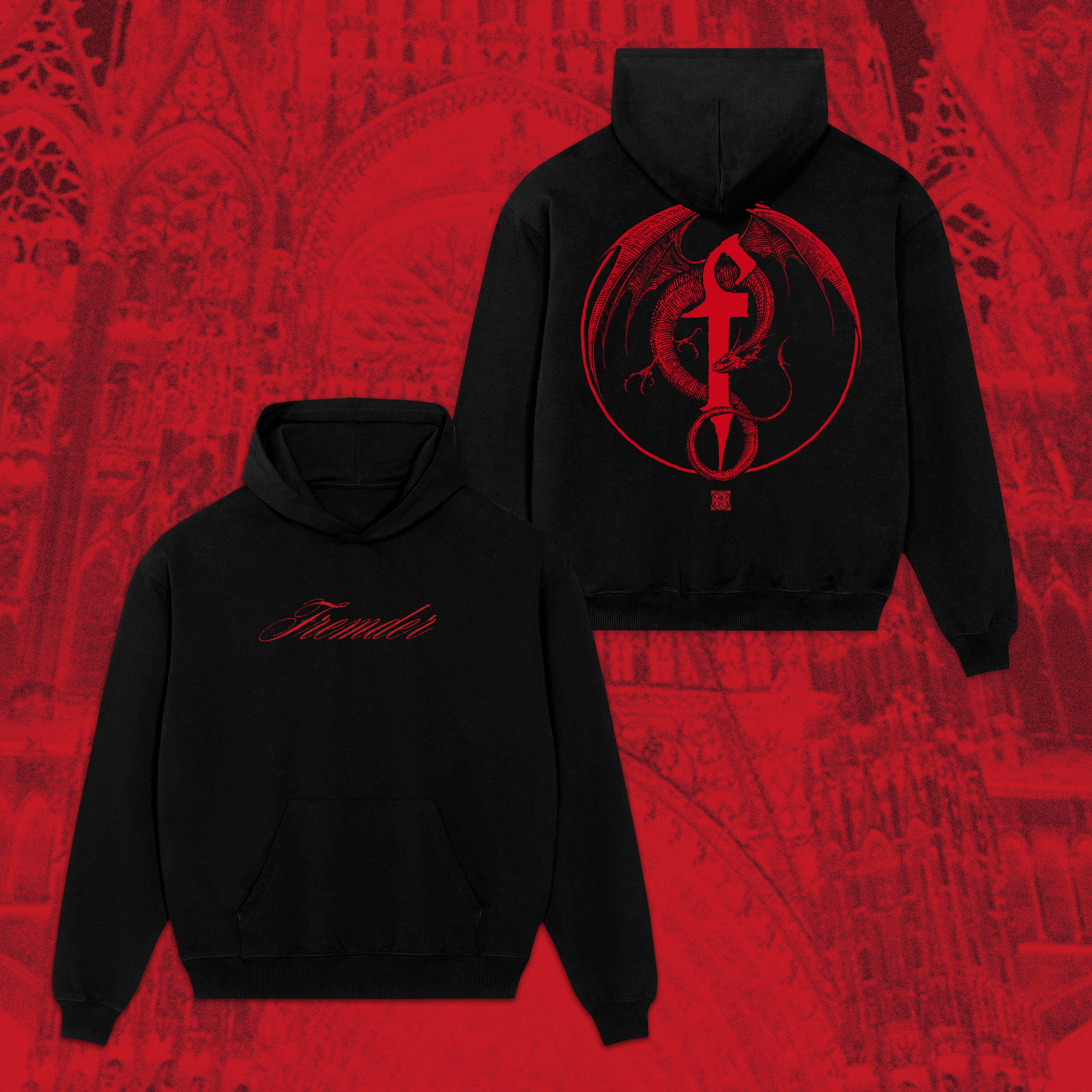 FREMDER Hoodie "Drache"