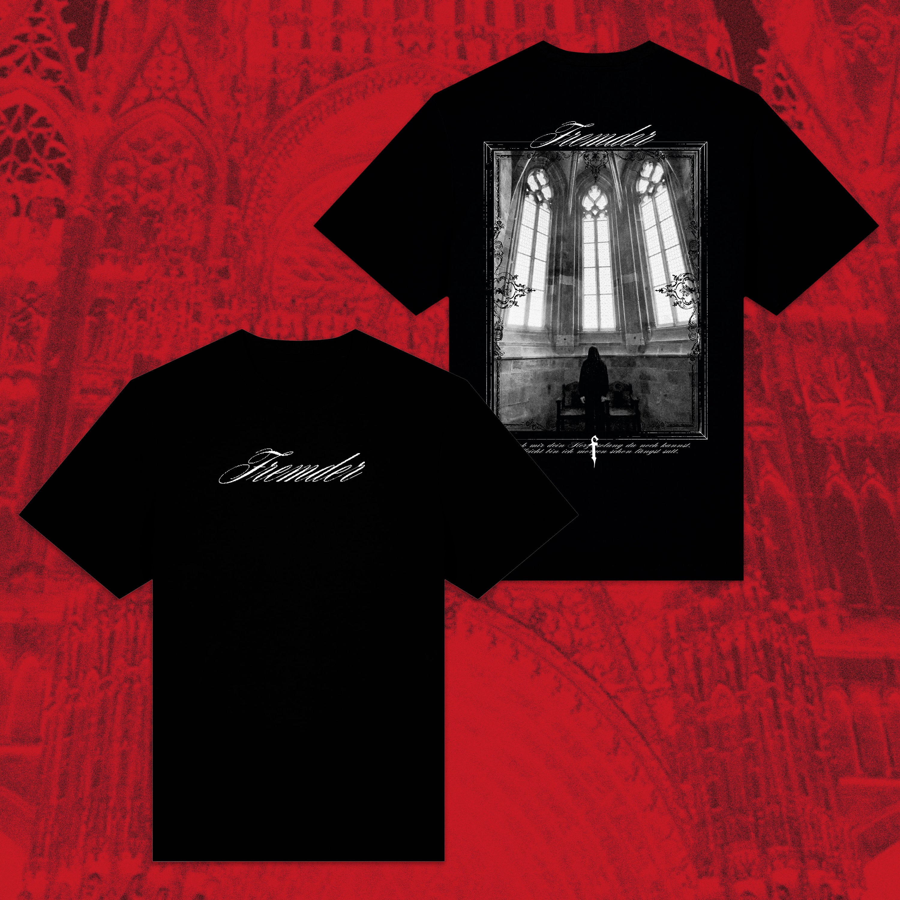 FREMDER T-Shirt Black "Herzenslust" Black-Edit
