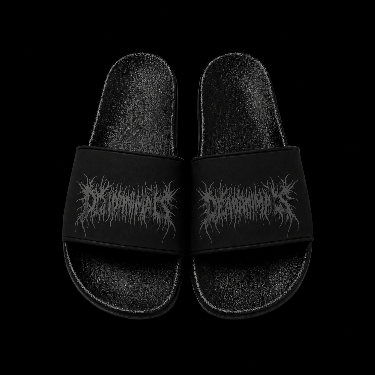 Dead animals Badelatschen Grey/Blk